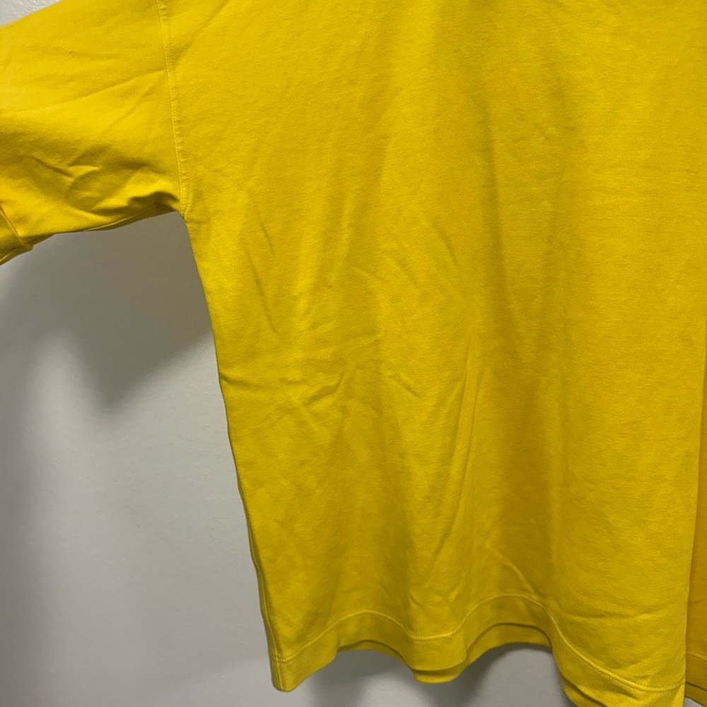 rag & bone Yellow Cropped Crewneck Tee shirt Size XS - Picture 4 of 5